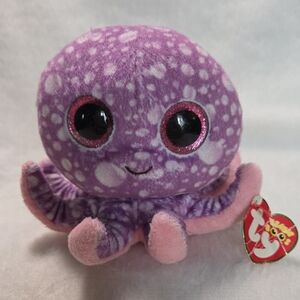 LEGS Ty Beanie Boo Purple Pink Octopus Plush Stuffed Toy 2014